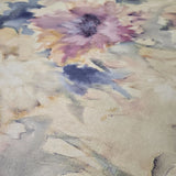 CB90109 Pastel Beige blue pink purple floral Impressionist Watercolor flowers wallpaper
