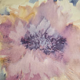 CB90109 Pastel Beige blue pink purple floral Impressionist Watercolor flowers wallpaper
