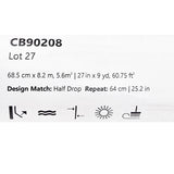 CB90208 Gray silver watercolor white pink cherry blossom branches Chinoiserie wallpaper
