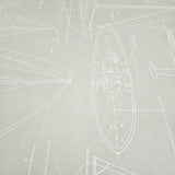 CC51902 Beige Cream nautical blueprint sailing boat coastal Marine drawings wallpaper 3D
