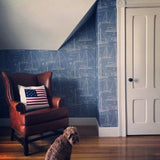 CC51922 Dark navy blue nautical blueprint sailing boat coastal Marine drawings wallpaper