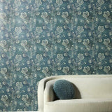 CH1426 Barbier Navy Wallpaper 