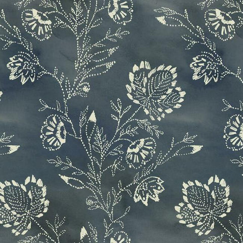 CH1426 Barbier Navy Wallpaper 