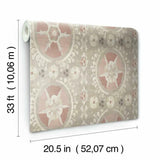 CH1431 Fleurus Blush Neutral Wallpaper