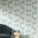CH1435 Blaise Blue Gray Wallpaper