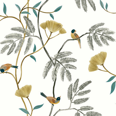 CH30300 Kohana Branch Parchment Wallpaper 