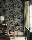 CH30502 Hanae Trees Onyx Wallpaper