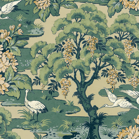 CH30514 Hanae Trees Lush Wallpaper 