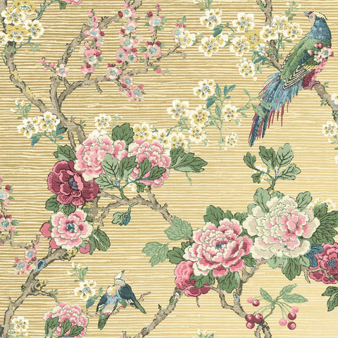 CH30603 Ume Bird Trail Summer Wallpaper 