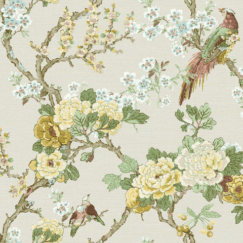 CH30613 Ume Bird Trail Winter Wallpaper