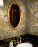 CH30905 Tsuru Bird Gold Wallpaper 