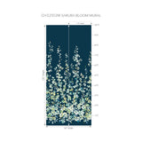 CH32102M Sakura Bloom Night Sky Mural