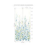 CH32112M Sakura Bloom Bluebell Mural