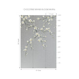 CH32318M Miyabi Bloom Silver Mural