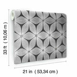 CI2305 Everlasting Black Silver Wallpaper