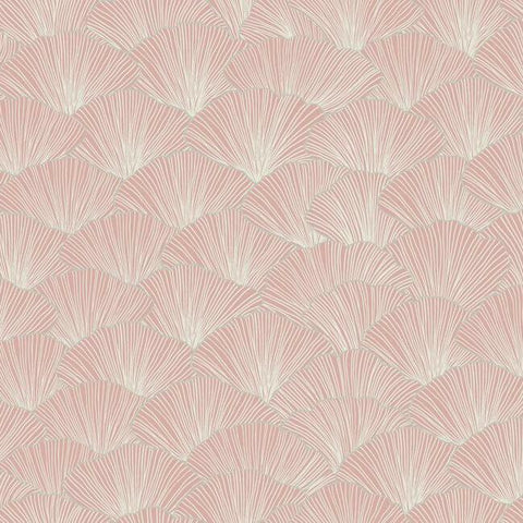 CI2334 Luminous Ginkgo Soft Coral Wallpaper