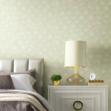 CI2335 Luminous Ginkgo White Cream Wallpaper