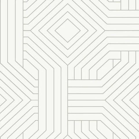 CI2374 Diverging Diamonds Fantasy White Wallpaper