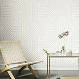 CI2374 Diverging Diamonds Fantasy White Wallpaper