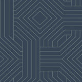 CI2375 Diverging Diamonds Fantasy Navy Wallpaper 