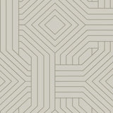 CI2377 Diverging Diamonds Mist Taupe Wallpaper