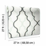 CI2391 Double Damask Verve White Wallpaper