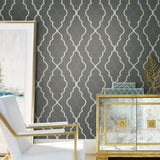 CI2395 Double Damask Verve Black Wallpaper