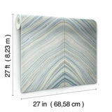 CI2412 Onyx Strata Mist Blue Wallpaper