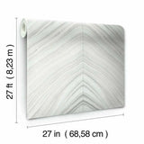 CI2414 Onyx Strata Sheer Grey Wallpaper