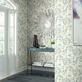 CI2426 Flourish Sheer Blue Gray Wallpaper 