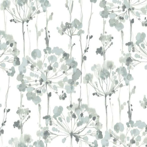 CI2426 Flourish Sheer Blue Gray Wallpaper 