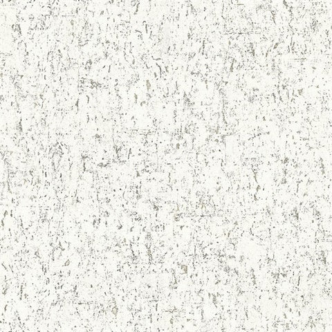 CL20100 Silver Ronaele Faux Cork Wallpaper