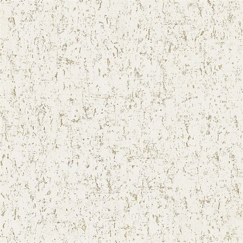 CL20106 Gold Ronaele Faux Cork Wallpaper