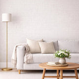 CL20520 Eggshell beige off white faux linen textile woven fabric light texture wallpaper