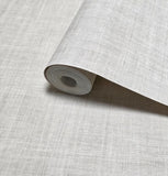 CL20520 Eggshell beige off white faux linen textile woven fabric light texture wallpaper