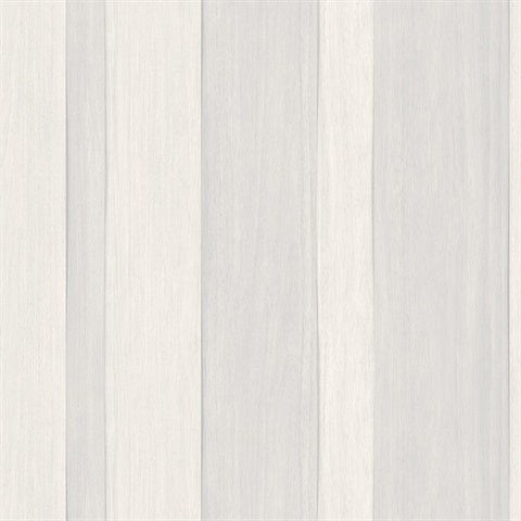 CL20800 White Radnor Faux Wood Plank Wallpaper