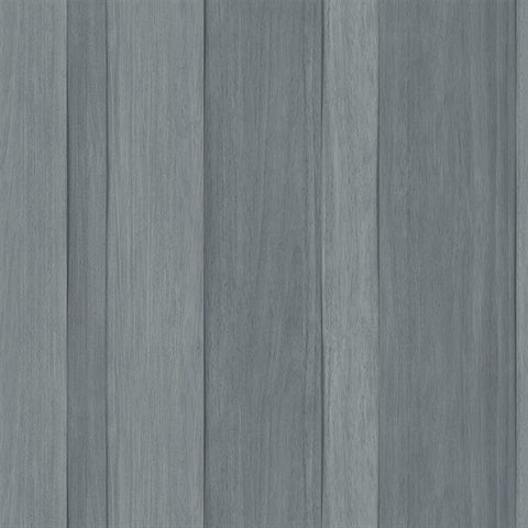 CL20812 Denim Radnor Faux Wood Plank Wallpaper