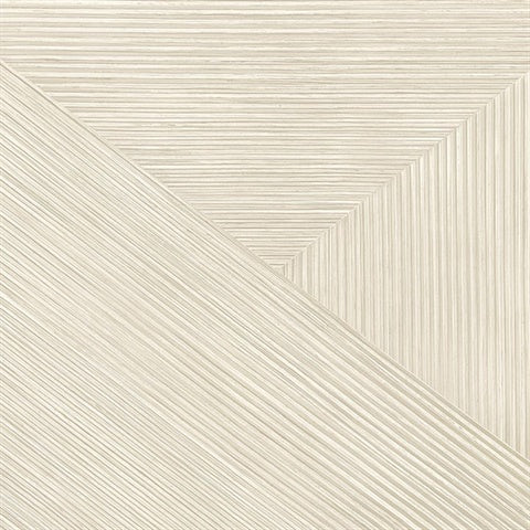 CL21205 Cream Rutland Geometric Faux Wood Wallpaper