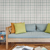 CL21404 Vinyl Green Ralph heritage plaid faux fabric wallpaper 3D wallcoverings
