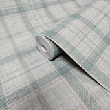 CL21404 Vinyl Green Ralph heritage plaid faux fabric wallpaper 3D wallcoverings
