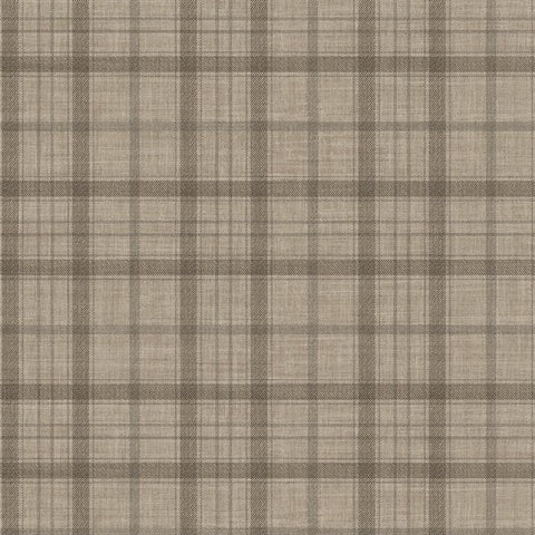 CL21405 Grey Ralph Plaid Wallpaper