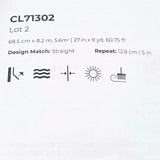 CL71302 Soft light blue navy plaid grid square lines faux woven linen fabric wallpaper