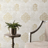 CM2485 Lustre Damask Wallpaper 