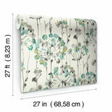 CN2102 Flourish Turquiose Wallpaper