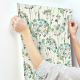 CN2102 Flourish Turquiose Wallpaper