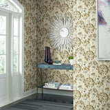CN2105 Flourish Burnt Orange Wallpaper 