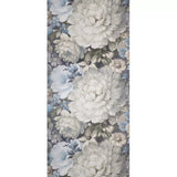 CN30100, 12049 Black Gray blue green beige floral Watercolor flowers wallpaper rolls 3D