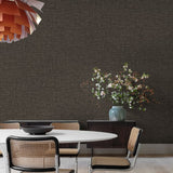 CO1014 Rough Textile Black Wallpaper