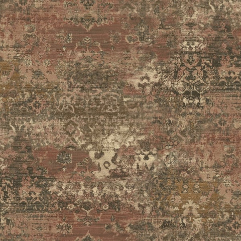 CO3103 Worn Tapistry Red Wallpaper 