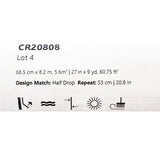 CR20808 Off White green tree branches leaves blooming blue flowers botanical Wallpaper
